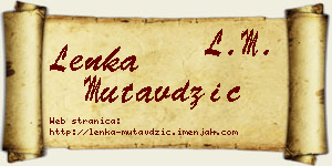 Lenka Mutavdžić vizit kartica